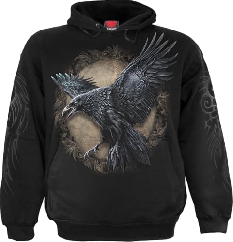 Spiral - Raven Wise - Hoody Black