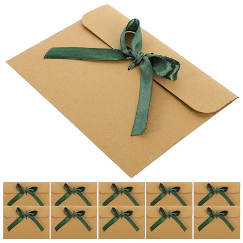 Sobres de papel kraft vintage de 50 piezas resistentes para tarjetas de felicitación en oficina