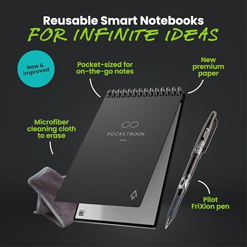 Rocketbook Mini Reusable Smart Notebook (3.5×5.5, Dot-Grid, Pocket-Sized) — view 3