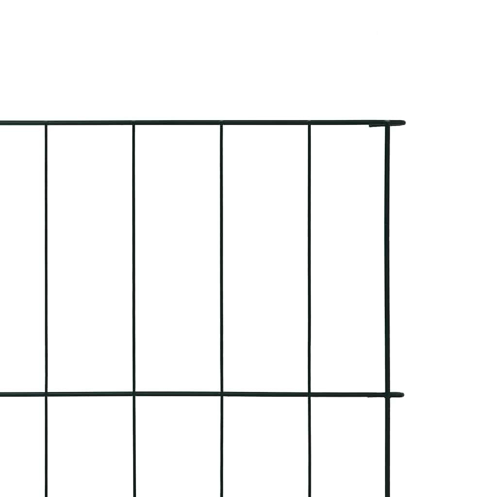 Set di 5 recinzioni da giardino in metallo, 115 x 79 cm, colore