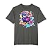 Lebendige Bunte Eule mit Bl&uuml;ten T-Shirt