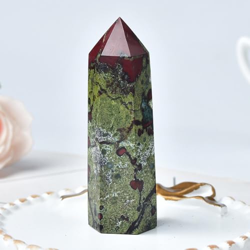 Piedra de Sangre de Dragón en Prisma Natural de 70mm Ideal como Regalo DIY Místico 8