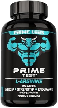 Prime Labs L Arginine (60 ct) + Pre Workout Powder Supplements