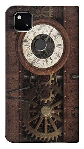 Etui flip Google Pixel 4a engrenages steampunk pour vos sorties - 2