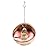 POPETPOP Hamster Hammock Cute Soft Coconut Shell Sleeping Nest with Bell Playing Hanging Bed for Hamster Guinea Pig Squirrel