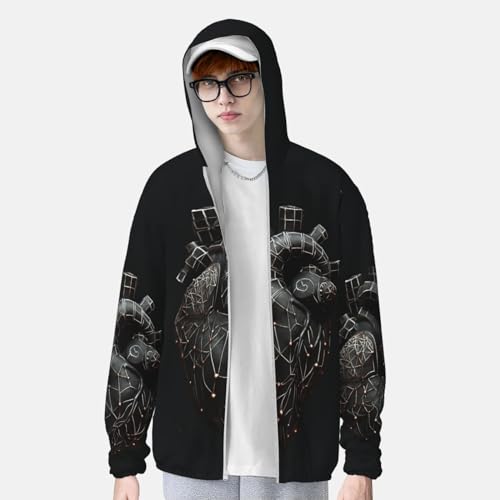 Chaqueta para hombre con protección solar UPF 50+ y capucha miniatura 3