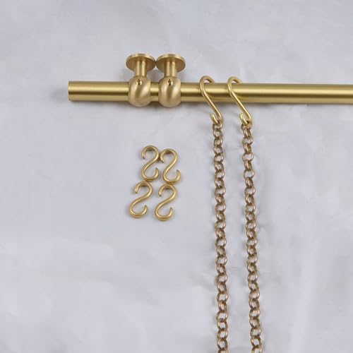 Heavy Duty Adjustable Antique Brass Gallery Hanging Rod Hardware Kit (Black, 63") - Ideal Wall Art System for Commercial Displays, Picture Frames & Home Decor