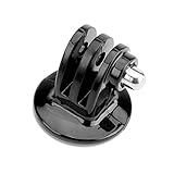 SOPORTE PARA CÁMARAS DEPORTIVAS CON TORNILLO DE 1/4" - Adaptador de rosca compatible con GoPro HERO10 Black / HERO9 Black / HERO8 Black /7 /6 /5 / 5 Session / 4 Session / 4 / 3+ / 3 / 2 / 1, DJI Osmo Action, Xiaoyi y muchas otras cámaras de acción