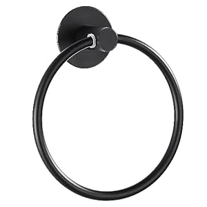 GERUIKE JSJ-1111B Handtuchring Schwarz Matt