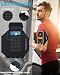 Razobws Sportarmband Handyhalterung Joggen, Handytasche Joggen mit Kopfhörertasche Handy Armband Jogging Zubehör für iPhone 17/16/15/14/13 Pro Max Galaxy S26/S25/S24/S23 Ultra Bis zu 6,9 Zoll