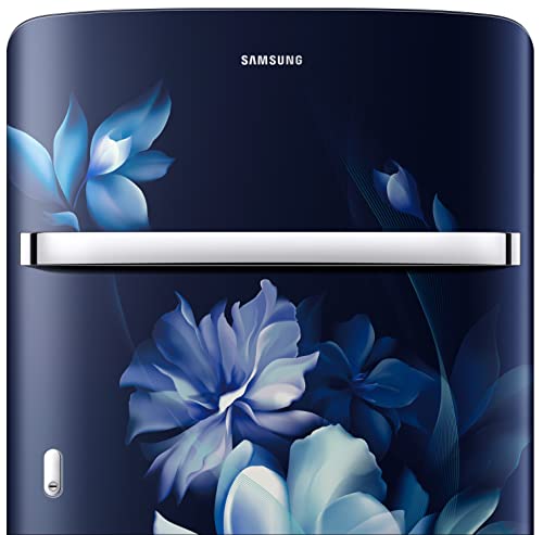 Image of Samsung 198L 5 Star Direct Cool Single Door, Digital Inverter Refrigerator Appliance (RR21B2G2WUZ /HL, Midnight Blossom Blue, 2022 Model)