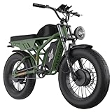 Model(GREEN VERSION):F3 Pro Max (55ah dual battery) , F3 Pro (40ah dual battery) Embark on an electrifying voyage aboard the Freego F3 Pro Max, an innovative e-bike engineered for top-tier performance. Sporting a potent 2000W dual-motor setup, relish...