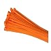 Produktbild 100 x Leuchtstoff Orange Nylon-Kabelbinder 200 x 4.8mm / Extra Starke Reißverschluss-Krawatten-Wicklungen