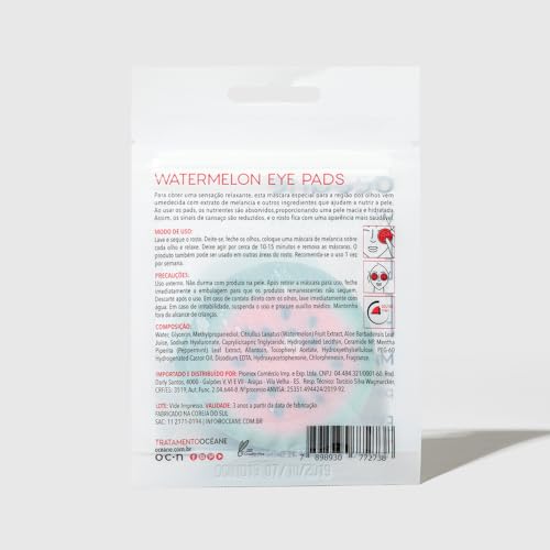 Kit Máscara Para Olhos de Pepino + Máscara Para Olhos de Melancia (2 Produtos)