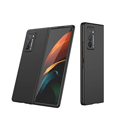 Lazy otter Galaxy Z Fold2 case,Galaxy Z Fold2超薄型携帯電話のPCのハードシェル、4色、カメラレンズの効果的な保護 (black)