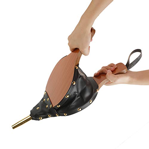 Ziang 1Pcs Yellow Wood Fireplace Bellows 15.7" X 7.5" Outdoor Cooking Fan Air Blower #TOP3