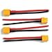 Padarsey 2 Pair XT60 Connector Female/Male W/Housing 10CM Silicon Wire 14AWG