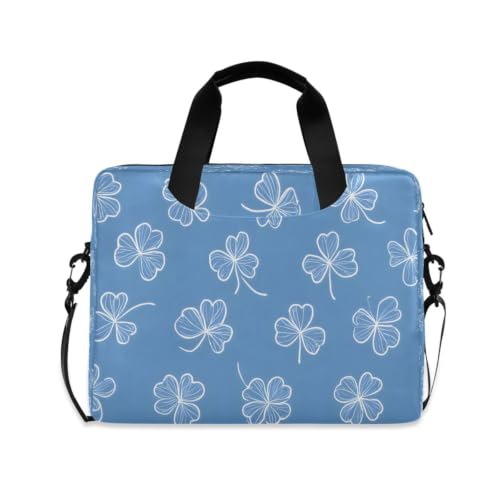 Bolso de portátil con trébol y correa al hombro antivuelco