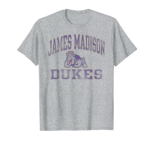 James Madison Dukes Vintage Worn Gray Officially Licensed T-Shirt
