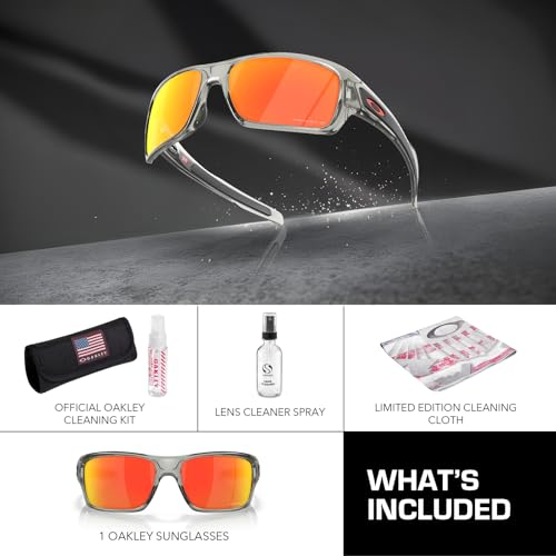 Image of Oakley TURBINE OO9263 Rectangle Shape Sunglasses With Official Eyewear Kit | Men's Sunglasses
