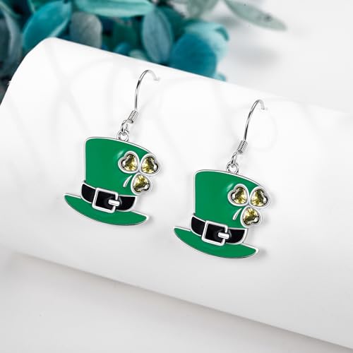 St-Patricks-Day-Earrings-Sterling-Silver-Green-Hat-Dangle-Earrings-St-Patricks-Jewelry-Gifts-for-Women