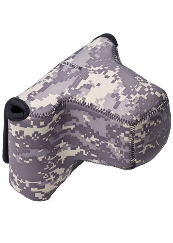 LensCoat BodyBagPro with Lens camouflage neoprene camera lens protection (Digital Camo)