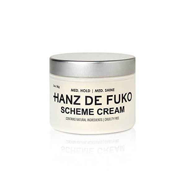 Hanz-de-Fuko-Scheme-Premium-Mens-Hair-Styling-Cream-with-High-Shine-Finish-2oz Hanz de Fuko Scheme Cream – Premium Men’s Hair Styling Cream – Medium Hold, Medium Shine – Certified Organic Ingredients, 2 oz.