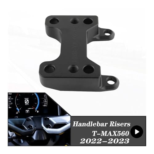 Solución postural: Elevador de manillar T-MAX 560 2022 abrazadera trasera negra 5
