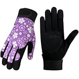 Tavaleu Gardening Gloves for Women, Thorn Proof Puncture Resistant Leather Garden Gloves, Touch Screen Working Gloves