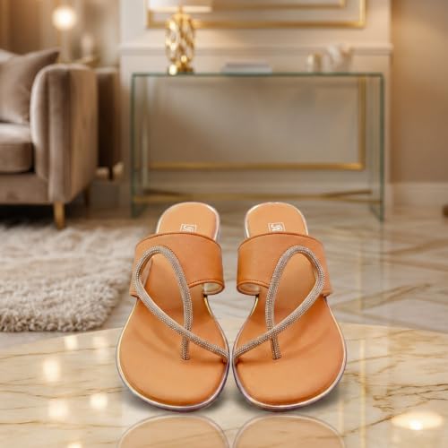 Image of Rivelle Flat Sandal for Women & Girls | Comfortable and Extra Cushioned Insole | Fit for every occasion, Daily, Office, Ethnic and festive