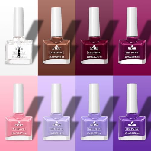 Set de 8 esmaltes para uñas MTSSII 15ML miniatura 7