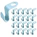 30 Stück Kleiderbügel Verbindungshaken, Platzsparend Kleiderhaken Organizer Kunststoff Anschluss Haken Kaskadierung Haken für Kleiderschränke Büro Schlafzimmer(Himmelblau)