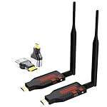 Wireless-HDMI-Transmitter-and-2-Receiver-2458GHz-50M165FT-Plug-and-Play-1080P-Wireless-HDMI-Expansion-of-Multiple-Televisions-Wireless-HDMI-Extender-for-Laptop-PC-HDTVProjector-50-Meters