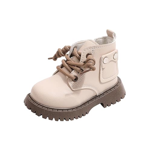IWIHMIV Girls Short Boots Boys Riding Boots Comfortable Outdoor Soft Sole Non Slip Hiking Ankle Short Booties