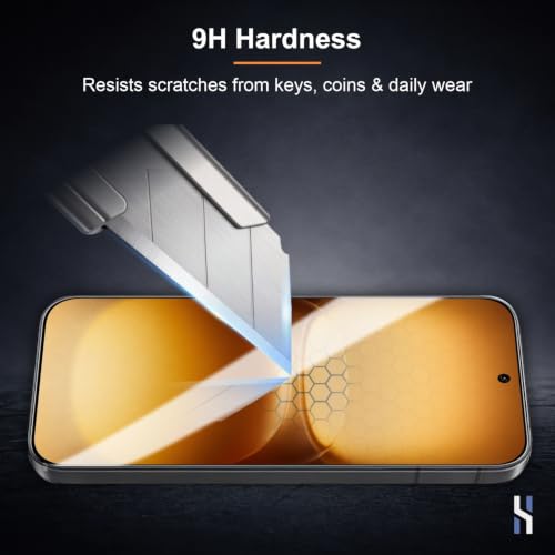 Image of Tempered Glass for IQOO 15R Military Grade 9H Screen Guard, Anti-Scratch, Shatterproof, Edge to Edge Full Coverage - Black Border