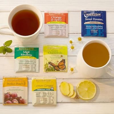 Bigelow Tea Sampler Assortment Variety Pack 48 Count - 24 Flavors - Perfect For Tea Lovers - With Gift Box