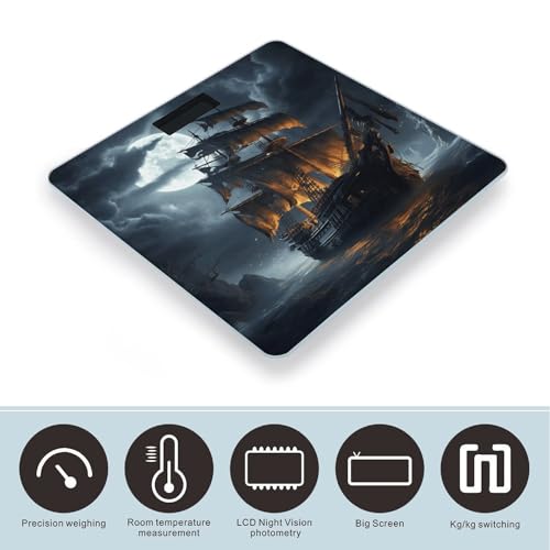 Báscula digital para baño con pantalla LED y sensor de peso miniatura 3