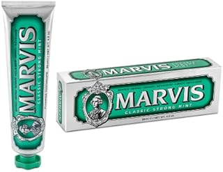 Marvis Classic Strong Mint Toothpaste, 85 ml, Sensational Flavoured Toothpaste for a Long-Lasting Freshness