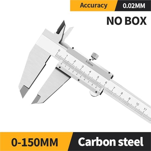 Calibrador Vernier de Acero Carbono 0-150mm con Tornillo miniatura 2