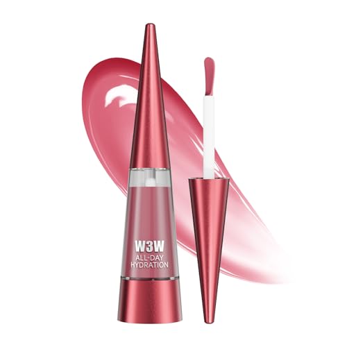 MEGIVEN Plumping Lip Oil, Lightweight & Smooth Application, Deep Hydration, Non-Sticky Formula, Natural Shine for All-Day Comfort (01)