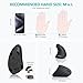 Ergonomic Mouse, LEKVEY Vertical Wireless Mouse - Rechargeable 2.4G Optical Vertical Mice : 3 Adjustable DPI 800/1200/1600 Levels 6 Buttons, for Laptop, Mac, PC, Computer, Desktop, Notebook etc, Black