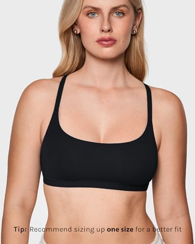 Image of INLYRIC Women's Inbarely Soft Racerback Bralette - Wireless Full Coverage No Padding Unlined Bralette
