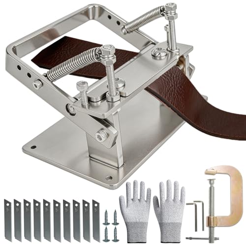 Manual Leather Skiver Splitter Adjustable Stainless Steel Leather Tool Kit
