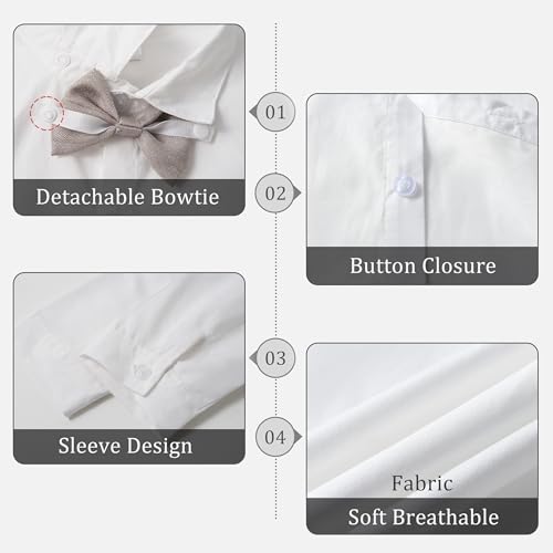 Image of Volunboy Toddler Suit Boys Formal Wedding Guest Dress Outfit | graduation dress clothes, gentleman ring bearer bowtie outfit, back-to-school pants set, birthday photoshoot dressy outfit