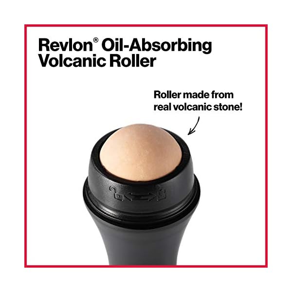 REVLON-Oil-Absorbing-Volcanic-Face-Roller-Reusable-Facial-Skincare-Tool-for-At-Home-or-On-the-Go-Mini-Massage Revlon Oil-Absorbing Face Roller, Skincare Stocking Stuffers, Beauty Gift, Oily Skin Control, Volcanic Reusable Facial Skincare Tool, 1 Count