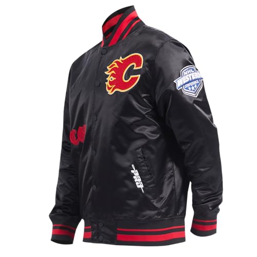 Image of Pro Standard Mens NHL Old English Satin Jacket