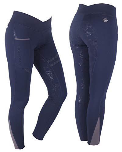 Pantalon d'équitation empiècement intégral QHP Raquel taille 34 stretch
