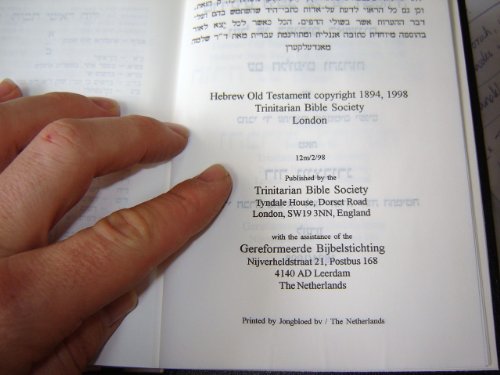 Hebrew Bible / Hebrew Old Testament And New Testament By Trinitarian Bible Society With Footnotes / Franz Delitzsch #TOP3