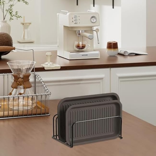 3Pack Cutting Board Organizer, Metal Cutting Board Holder kitchen organizers and storage Rack Baking Cookie Pan Sheets Storage Stand for Kitchen Cabinet Countertop Bakeware Organizer