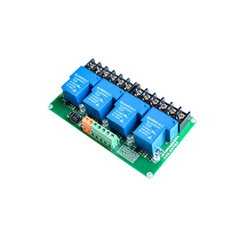 Four 4 Channel Relay Module 30A with optocoupler Isolation 5v Supports high and Low Triger Trigger for Smart Home